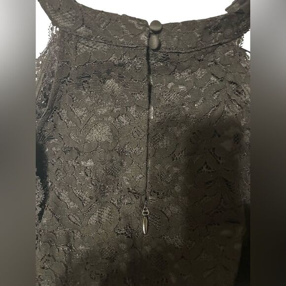 NWT Torrid Black Lace Peplum High Neck Top - Picture 7 of 10